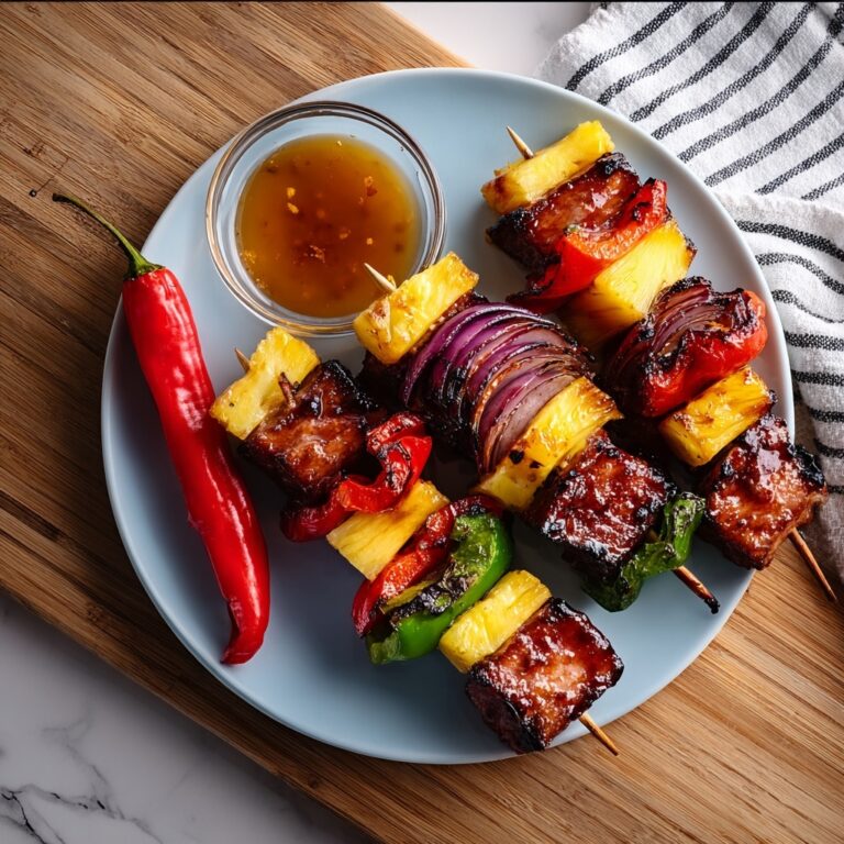 Spicy Pineapple Ham Skewers Recipe
