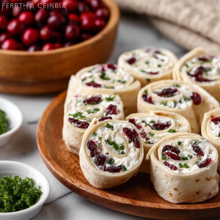 Cranberry Feta Pinwheels Recipe