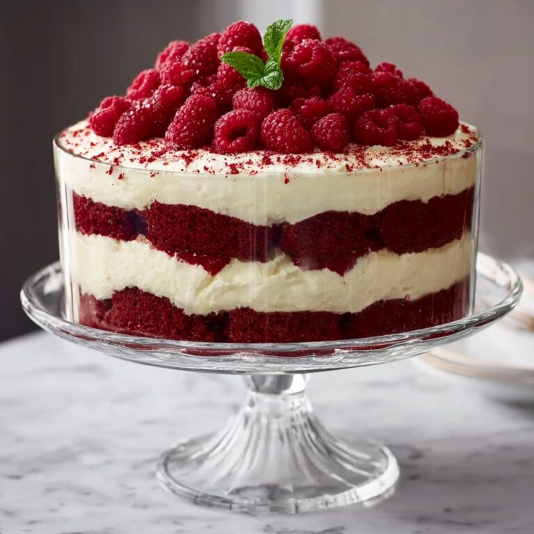Red Velvet Trifle with White Chocolate and Cream Cheese Filling Recipe