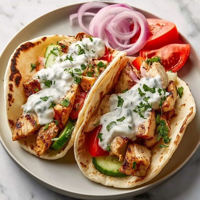 Chicken Gyros with Tzatziki Sauce Recipe
