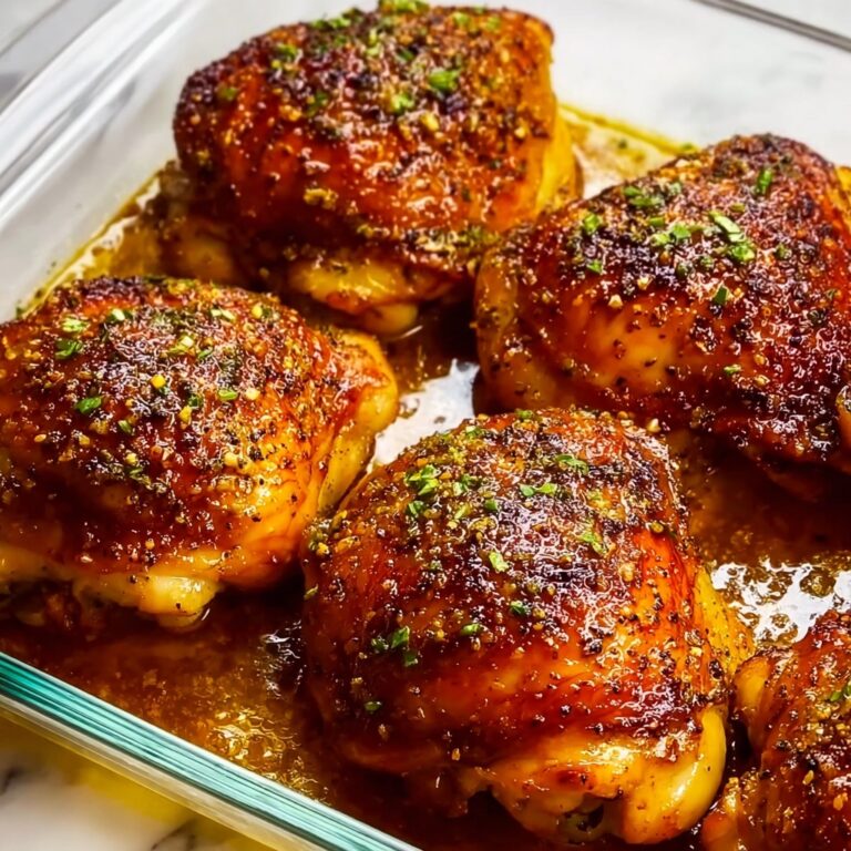 Crispy and Juicy Baked Chicken Thighs Recipe