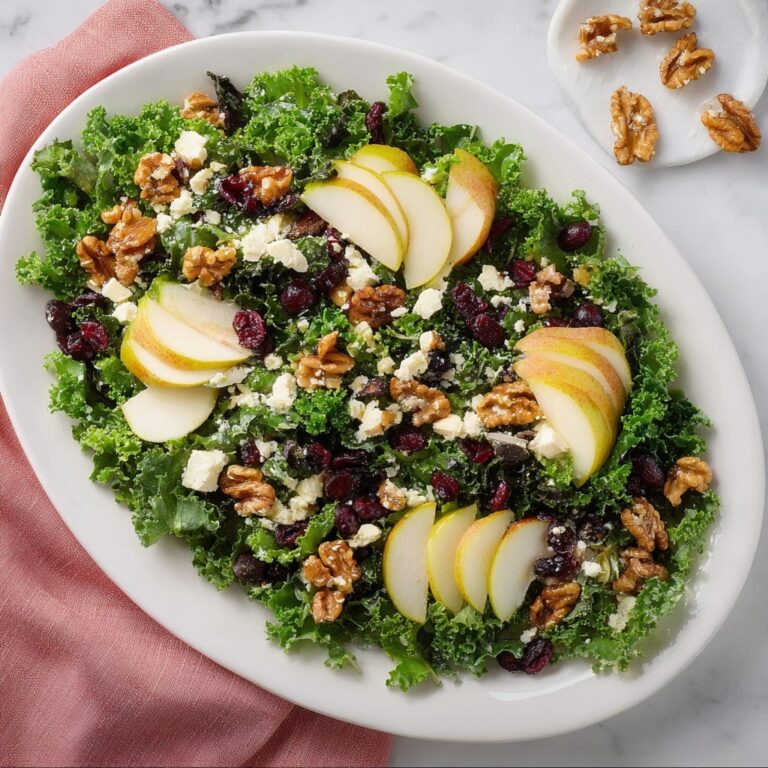 Pear Walnut Kale Salad Recipe