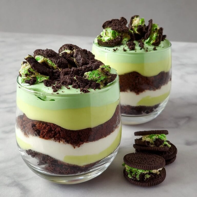 St. Patrick’s Day Brownie Trifle (Quick, Green & Chocolatey!) Recipe