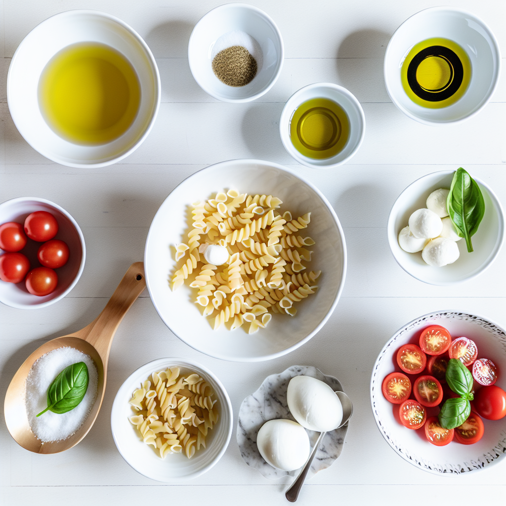 Cherry Tomato, Mozzarella, and Basil Pasta Salad Recipe - Recipe Image