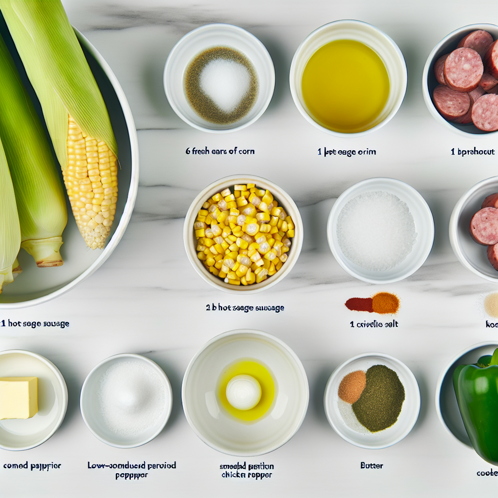 Maque Choux With Sausage Corn Recipe - Recipe Image