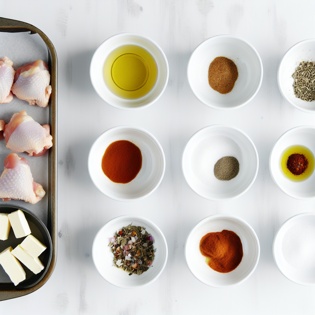 Crispy and Juicy Baked Chicken Thighs Recipe - Recipe Image