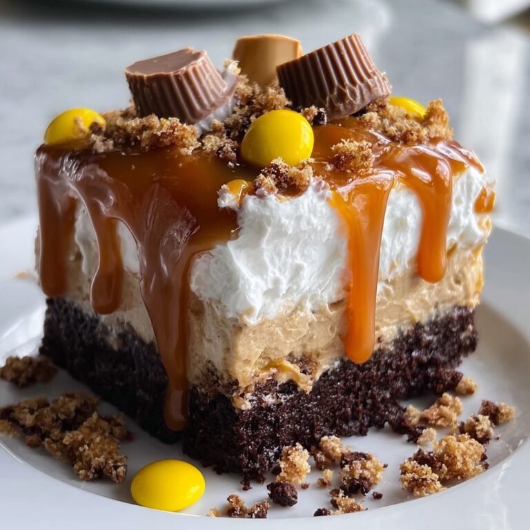 Chocolate Peanut Butter Poke Cake Recipe