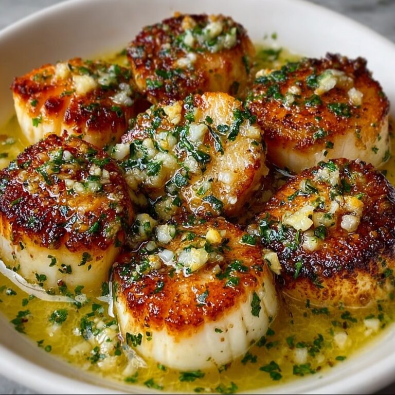 Garlic Lemon Butter Seared Scallops Recipe