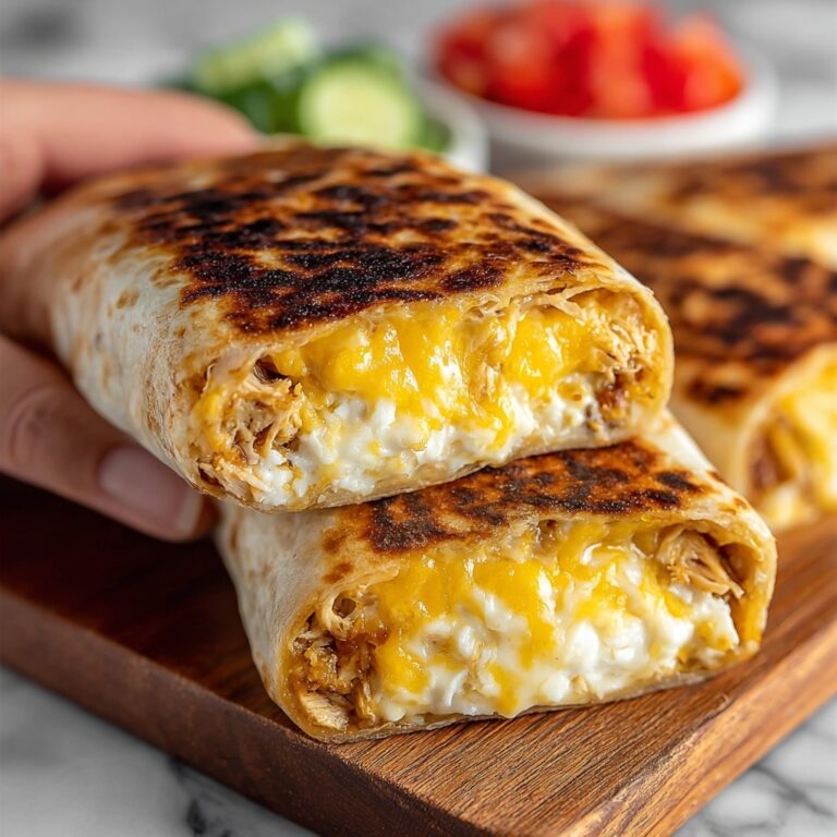 Cheesy Garlic Chicken Wraps Recipe