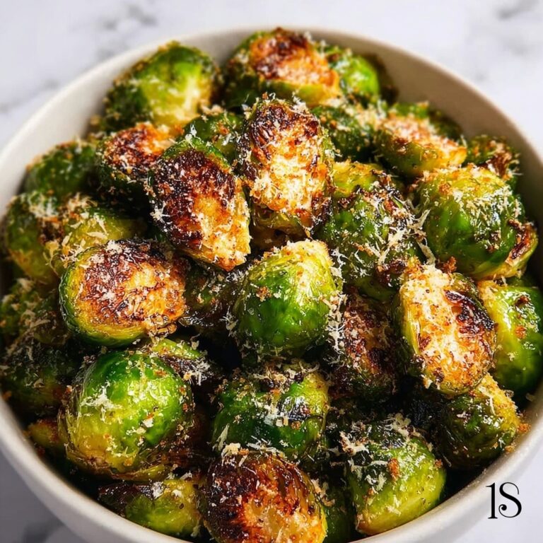 Air Fryer Parmesan Brussel Sprouts Recipe