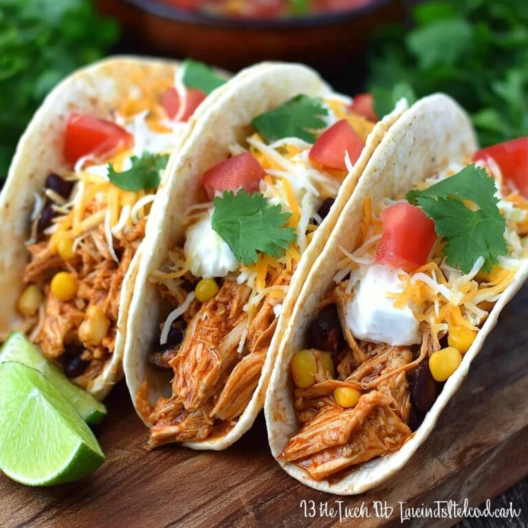 Southwestern Crockpot Chicken Tacos Recipe