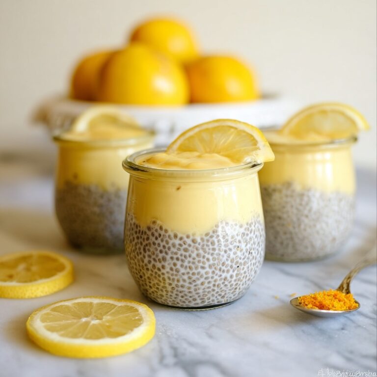Lemon Cream Chia Pudding – Bright, Creamy, and Healthy Recipe