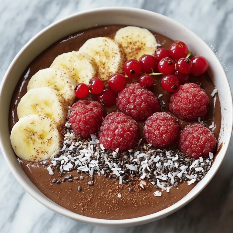 Chocolate Chia Pudding with Fresh Berries and Bananas Recipe