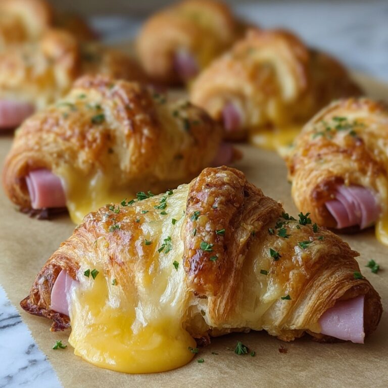 Ham and Cheddar Crescent Roll-Ups Recipe