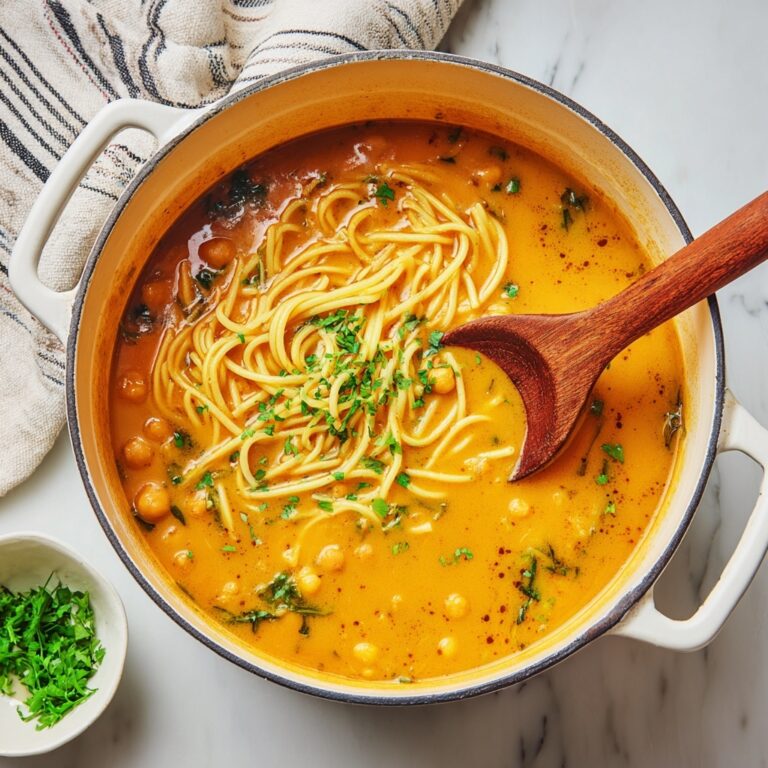 Chickpea Coconut Curry Noodle Soup Recipe
