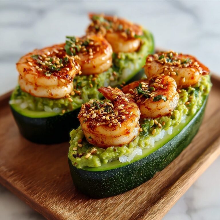 Shrimp Avocado Cucumber Boats Recipe
