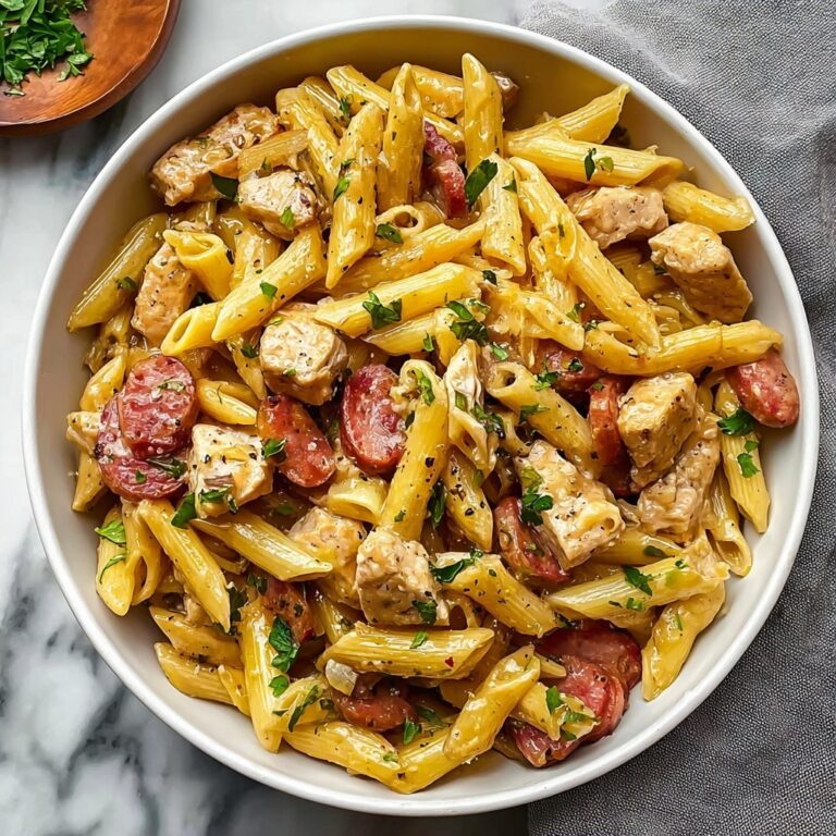 Creamy Cajun Chicken and Sausage Pasta Recipe
