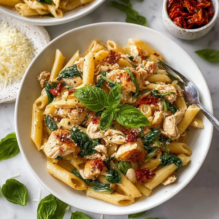 One-Pan Tuscan Chicken Pasta Recipe