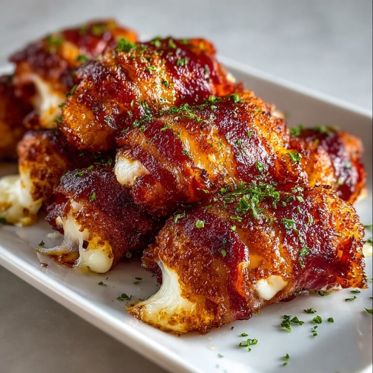 Nashville Hot Beef Bacon-Wrapped Mozzarella Sticks Recipe