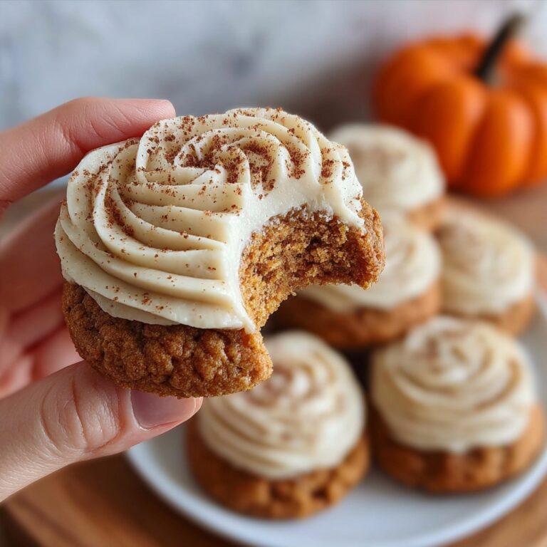 Soft Pumpkin Cookies with Cinnamon Frosting Recipe