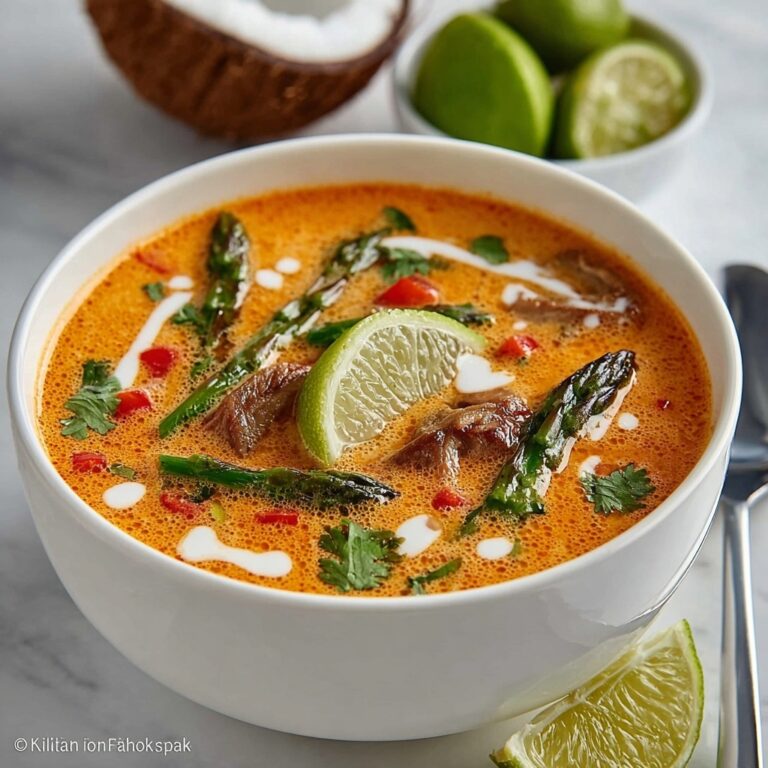 Keto Thai Coconut Curry Chicken Bone Broth Soup Recipe