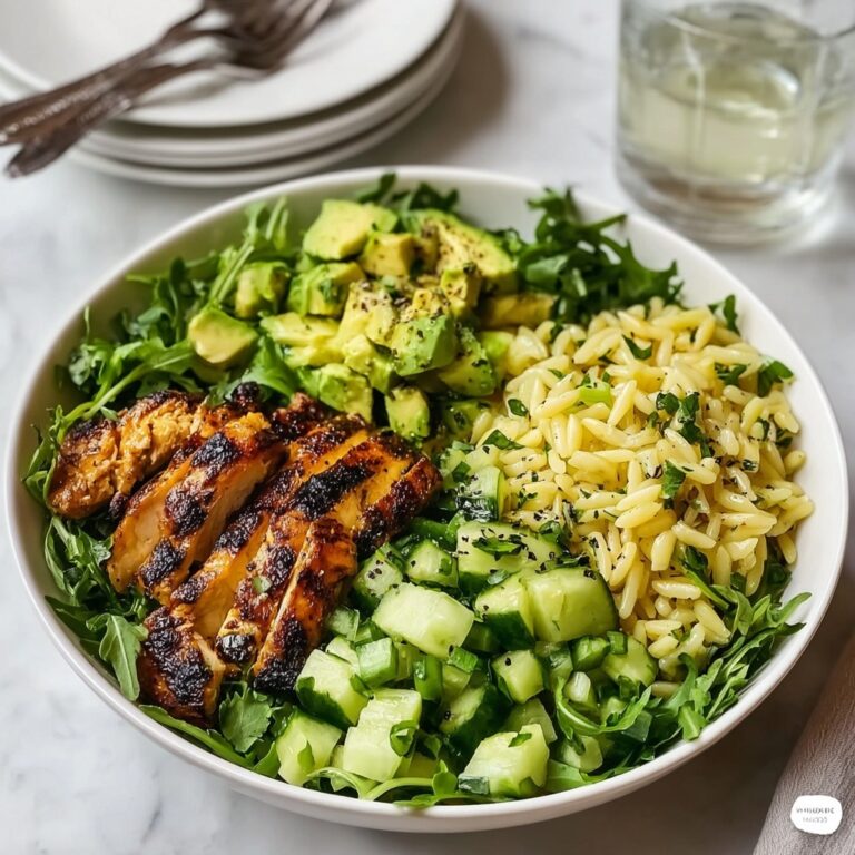 Grilled Chicken Orzo Salad Recipe