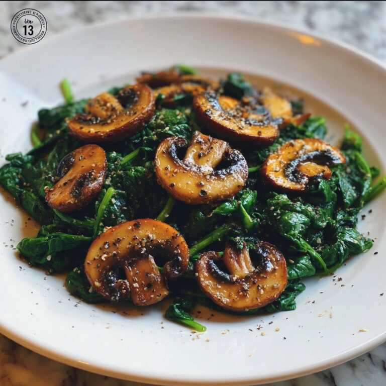 Amazing Easy Sautéed Mushrooms with Spinach and Garlic Recipe