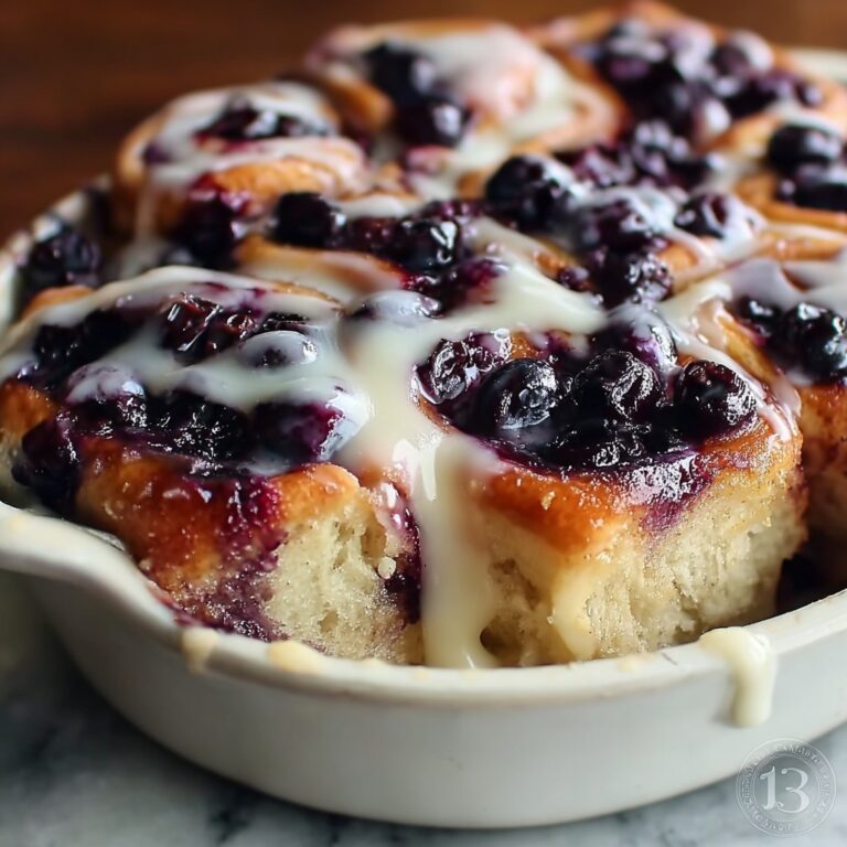 Blueberry Cinnamon Roll Casserole Recipe