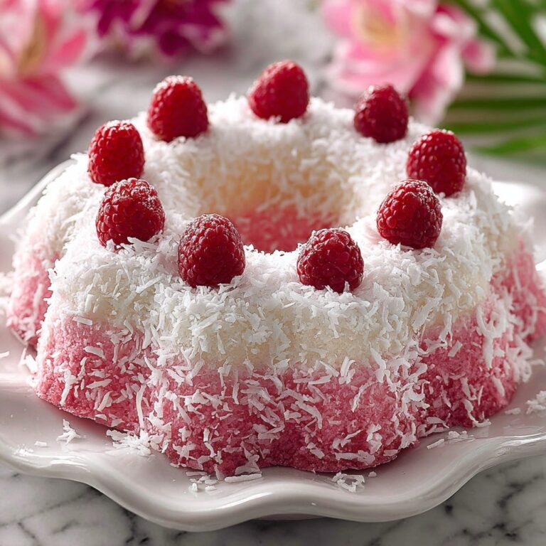 Snowball Cake Recipe – Raspberry Coconut Dessert Recipe