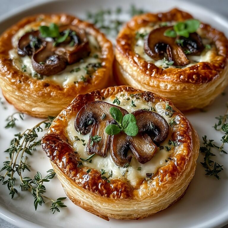 Mini Mushroom & Gruyère Pot Pies Recipe