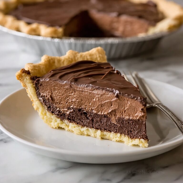 Old-Style Chocolate Pie Recipe with Silky Custard and Optional Topping Recipe