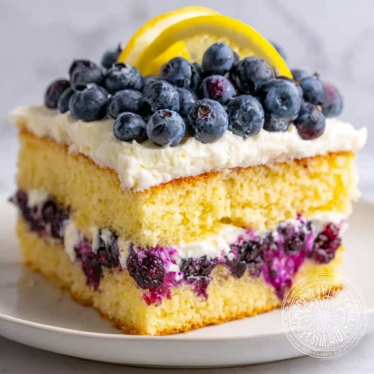 Lemon Blueberry Layer Cake: A Bright Treat Recipe