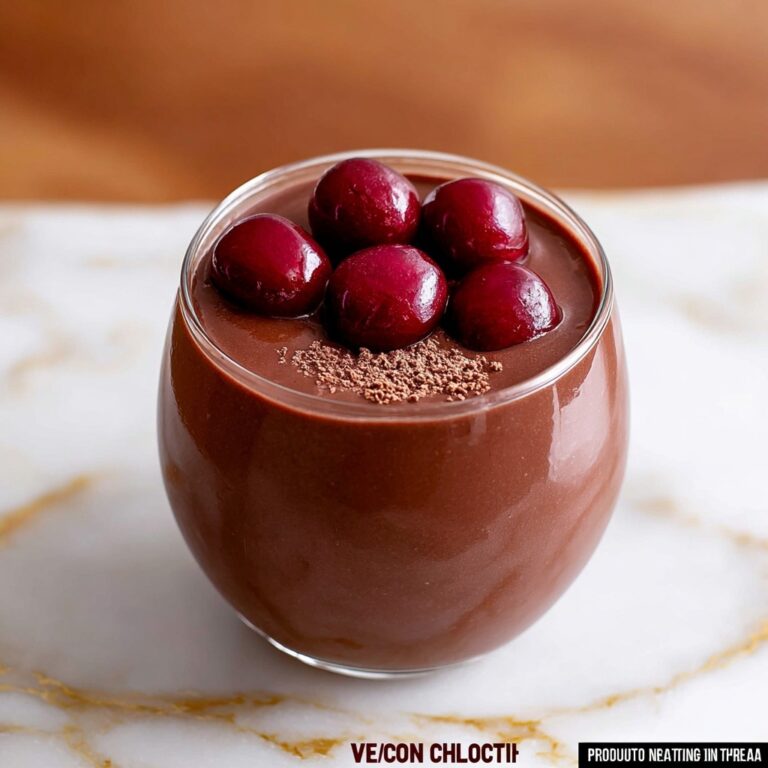 Vegan Chocolate Cherry Protein Shake Recipe