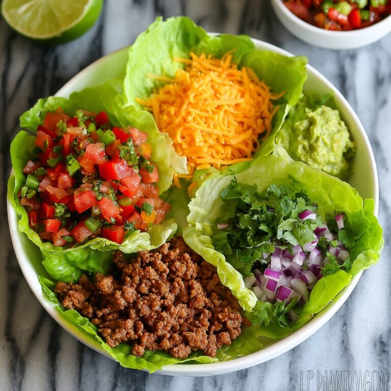 Keto Beef Taco Lettuce Wraps Bowls Recipe