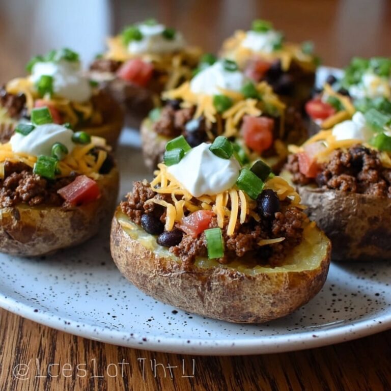 Taco Loaded Baked Potatoes Recipe