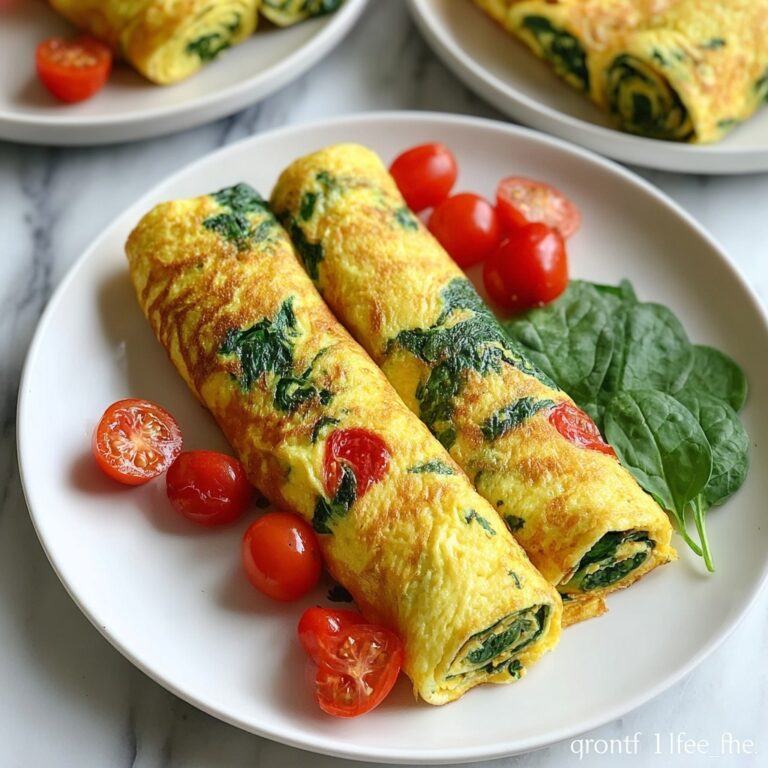 Delicious Rolled Spinach Omelet Recipe for a Healthy Start Recipe