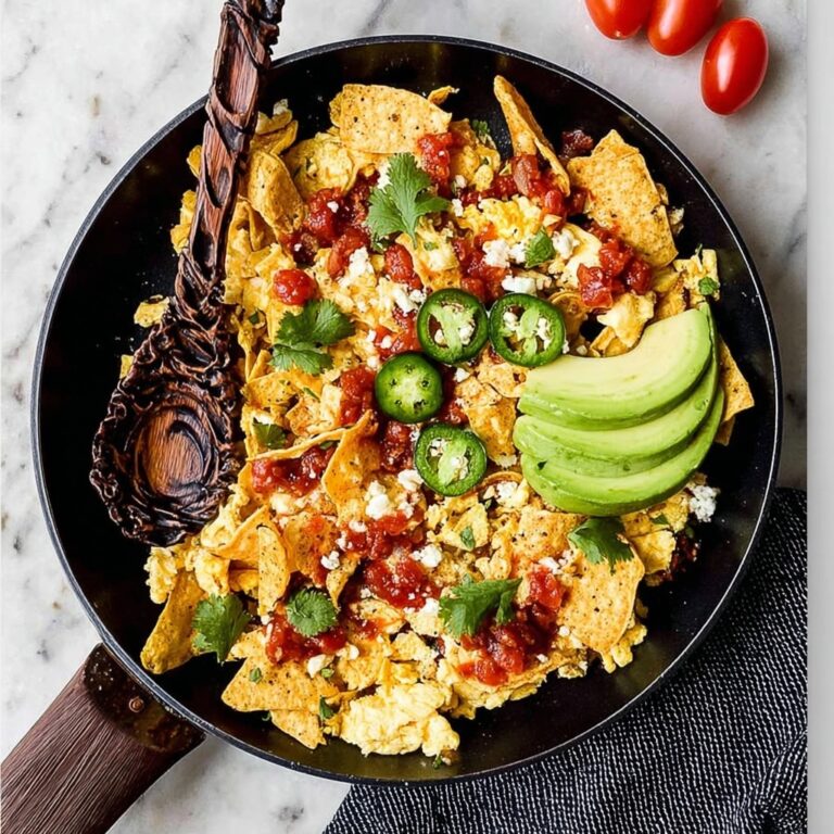 Migas with Scrambled Eggs, Avocado, and Crispy Tortillas Recipe