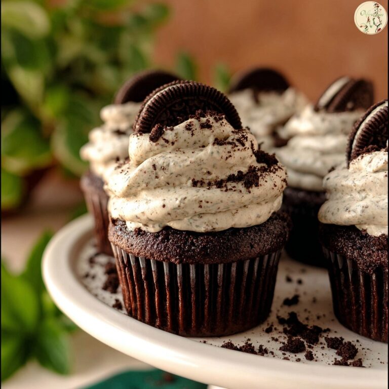 Oreo Cupcakes with Whipped Oreo Cream Cheese Frosting Recipe