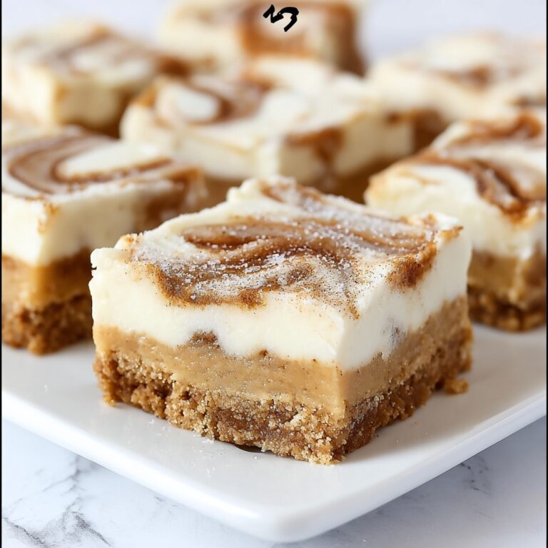 Blender Cinnamon Roll Cheesecake Bars Recipe