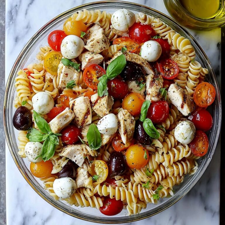 Delicious Chicken Caprese Pasta Salad for Quick Dinners Recipe