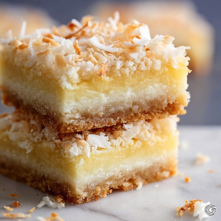 Buttery Coconut Bars Recipe