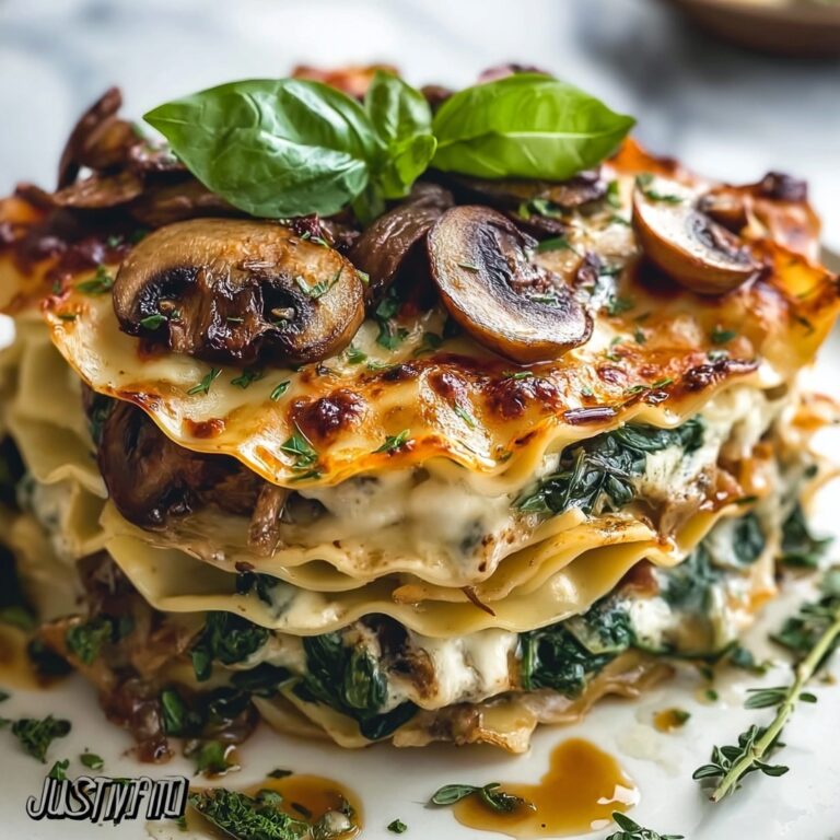 Mushroom and Spinach Lasagna Recipe