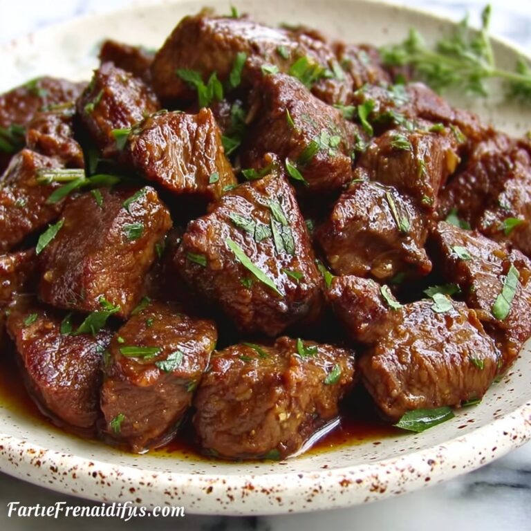 Slow Cooker Steak Bites with Soy-Worcestershire Sauce Recipe