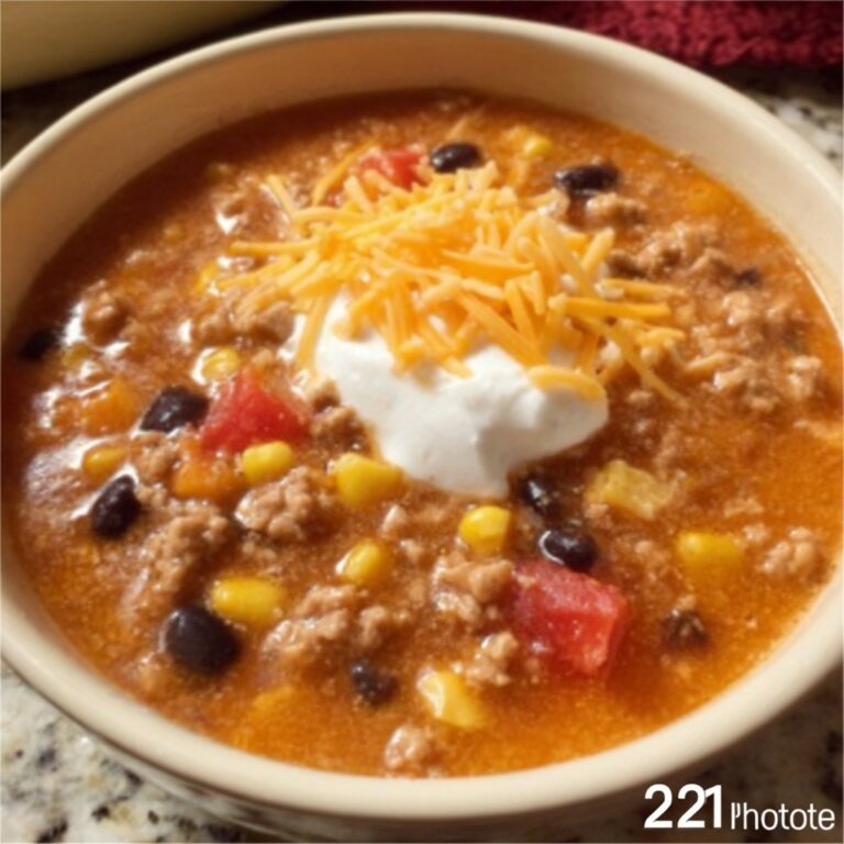 Cheesy Taco Soup Recipe