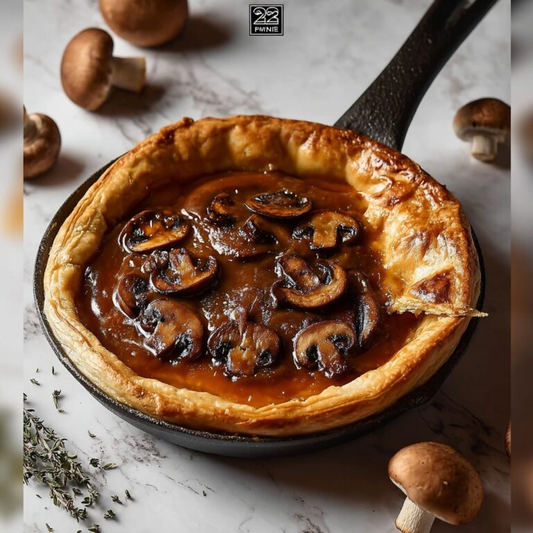 Creamy Mushroom Pot Pie with Flaky Crust Recipe