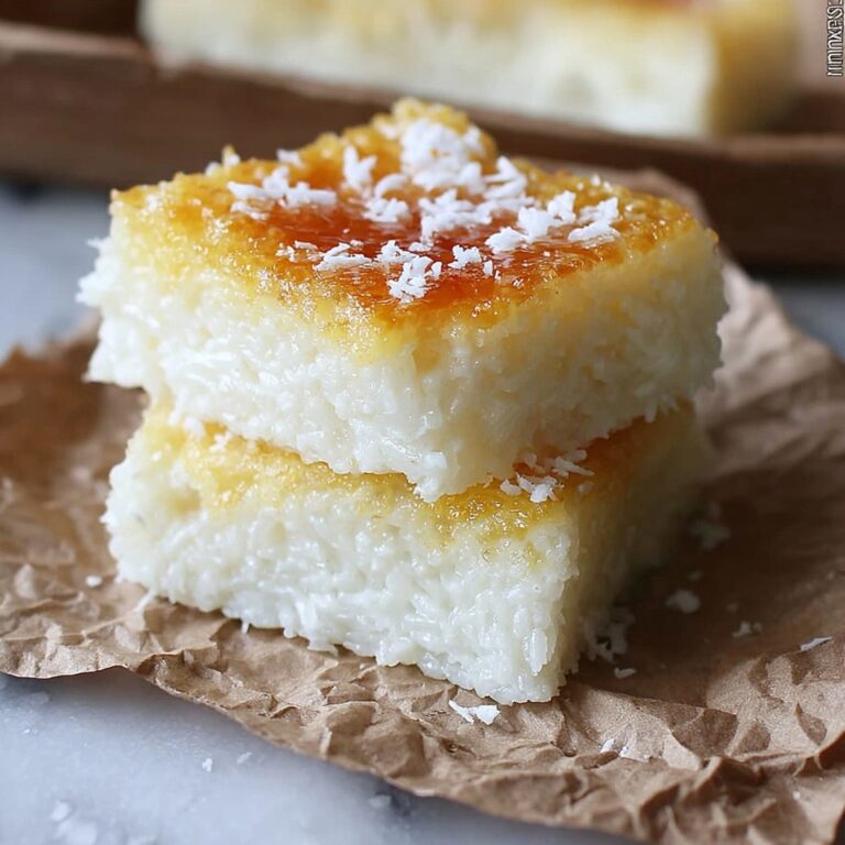 Sticky Coconut Cake (Wingko Babat) Recipe