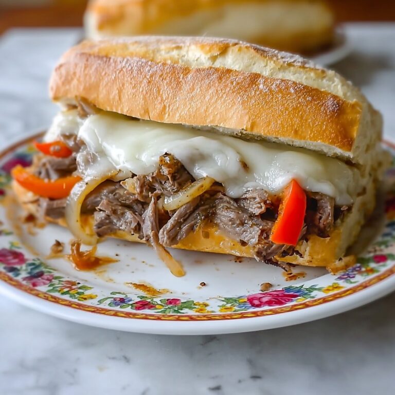 Slow Cooker Philly Cheesesteak Sandwich Recipe
