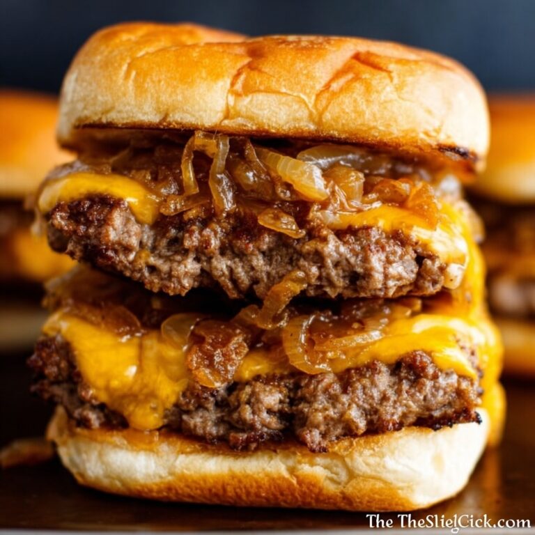 Ultimate Beef and Pork Sliders with Melted American Cheese and Everything Bagel Seasoning Recipe