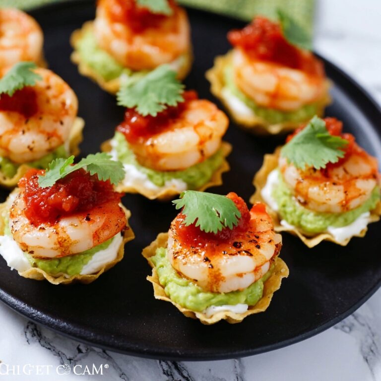 Shrimp Taco Bites with Avocado and Salsa Recipe