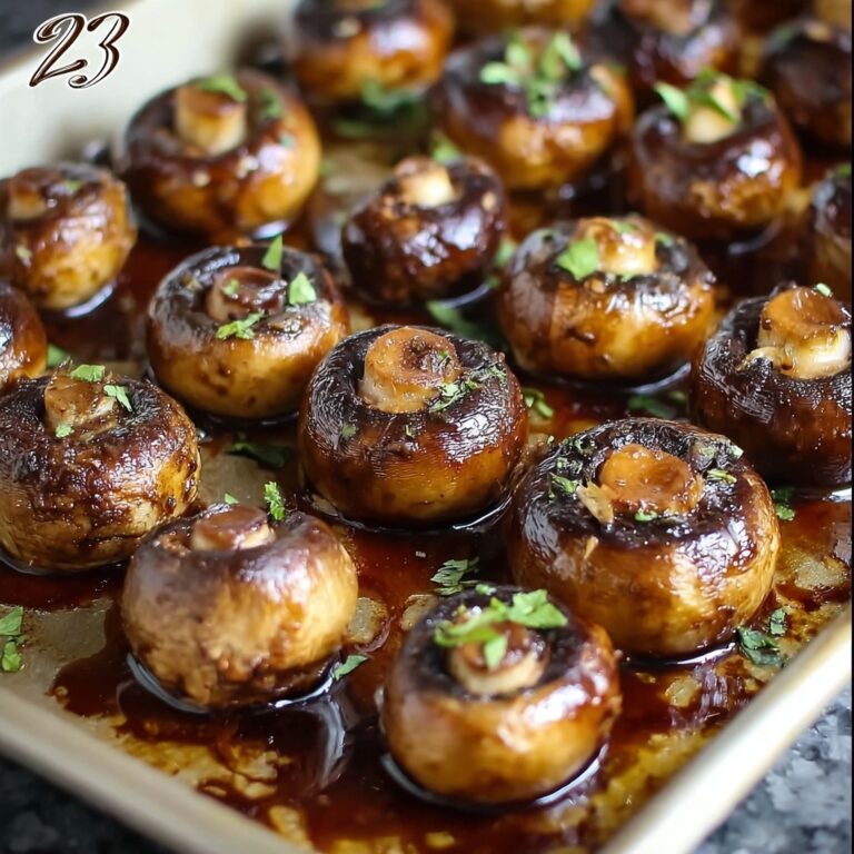 Honey and Garlic Roasted Mushrooms Recipe